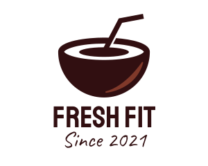 Fresh Coconut Drink  logo design