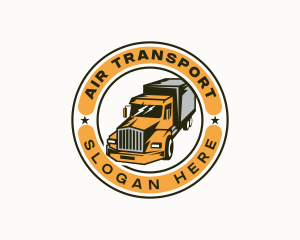 Transport Truck Vehicle logo design