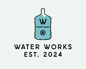 Drinking Water Bottle logo design