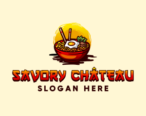 Japanese Ramen Cuisine logo design