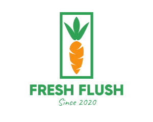 Vegetable Carrot Farm logo design