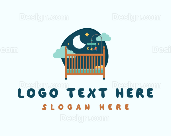 Crib Bed Furniture Logo