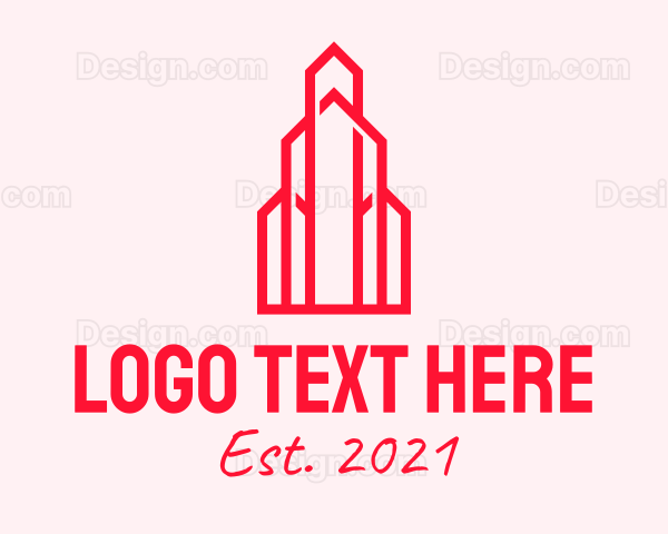 Red Tower Skyline Logo