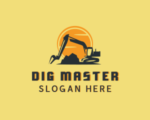 Heavy Equipment Excavator logo