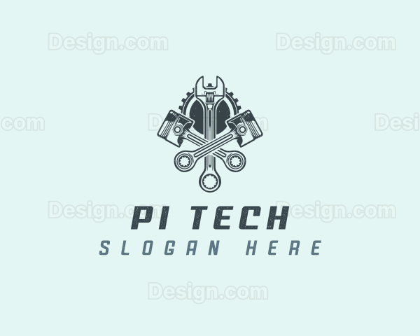 Wrench Piston Engine Logo