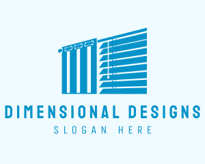 Interior Design Curtain logo design