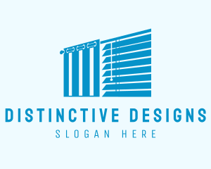 Interior Design Curtain logo design