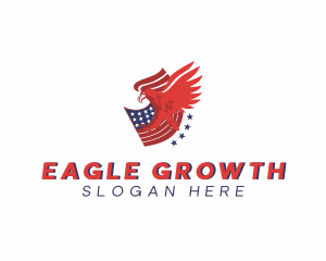 American Eagle Flag logo design