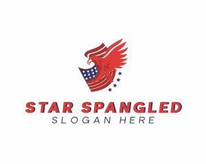 American Eagle Flag logo design