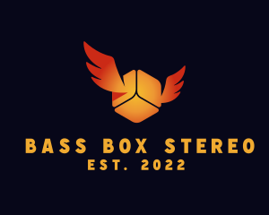 Delivery Box Wings logo design