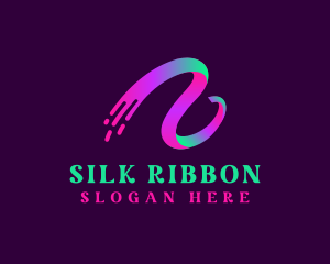 Ribbon Wave Motion  logo design