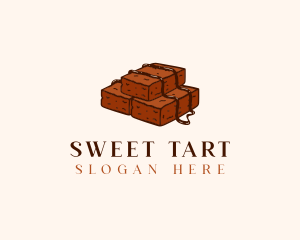 Chocolate Brownies Dessert logo design