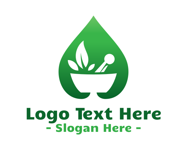 Green Salad Leaf logo