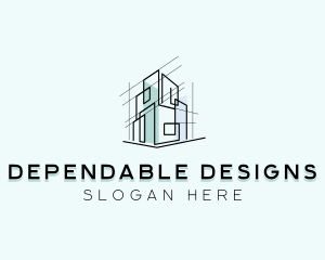 Architectural Building Structure logo design