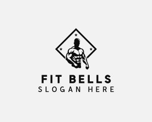 Muscular Fitness Gym logo design