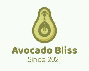 Avocado Guitar Music logo design