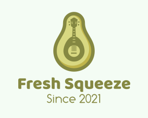 Avocado Guitar Music logo design