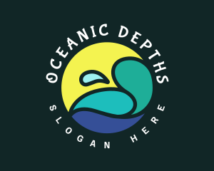 Ocean Splash Resort logo design