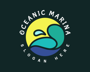 Ocean Splash Resort logo design