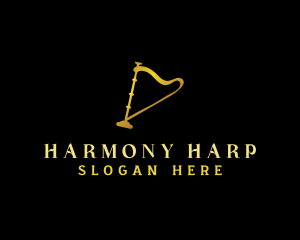 Harp Music Instrument logo