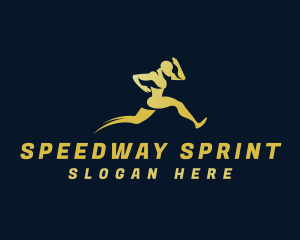 Human Sprint Traning logo design