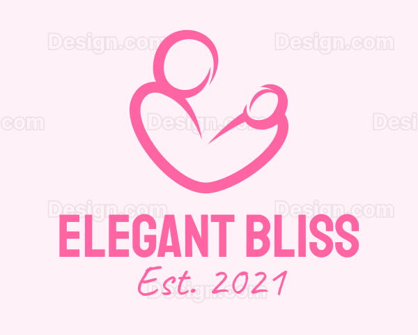 Woman Maternity Pediatrician Logo
