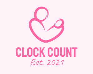 Woman Maternity Pediatrician  logo design