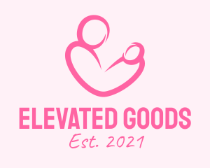 Woman Maternity Pediatrician  logo design