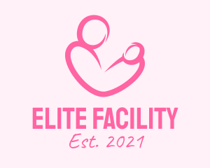 Woman Maternity Pediatrician  logo design