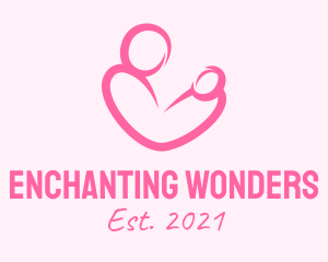 Woman Maternity Pediatrician  logo design