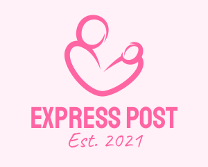 Woman Maternity Pediatrician  logo design