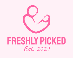 Woman Maternity Pediatrician  logo design