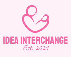 Woman Maternity Pediatrician  logo design