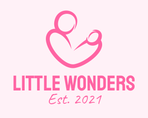 Woman Maternity Pediatrician  logo design