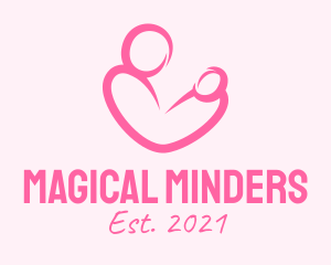 Woman Maternity Pediatrician  logo design