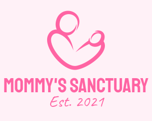 Woman Maternity Pediatrician  logo design