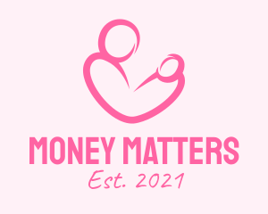 Woman Maternity Pediatrician  logo design