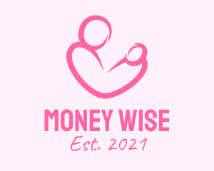 Woman Maternity Pediatrician  logo design