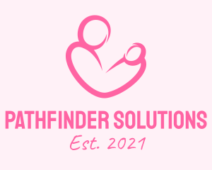 Woman Maternity Pediatrician  logo design