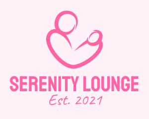 Woman Maternity Pediatrician  logo design