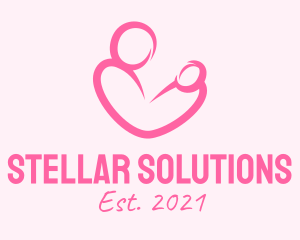 Woman Maternity Pediatrician  logo design