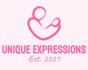 Woman Maternity Pediatrician  logo design