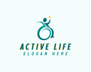 Physiotherapy Wheelchair Clinic logo design