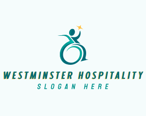 Physiotherapy Wheelchair Clinic logo design