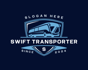 Shuttle Bus Transportation logo design