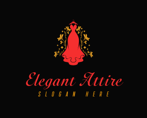 Luxury Gown Dress logo design