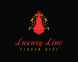 Luxury Gown Dress logo design