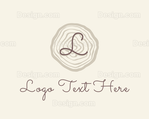 Wood Lumberjack Carpentry Logo