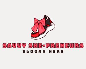  Sneaker Gift Ribbon logo design