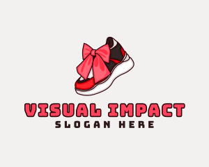  Sneaker Gift Ribbon logo design